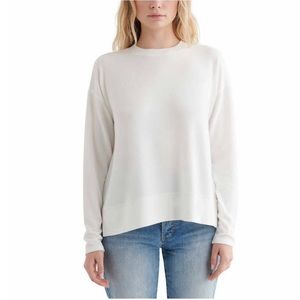 Brand New Lucky Brand Ladies' Cozy Crewneck cream large